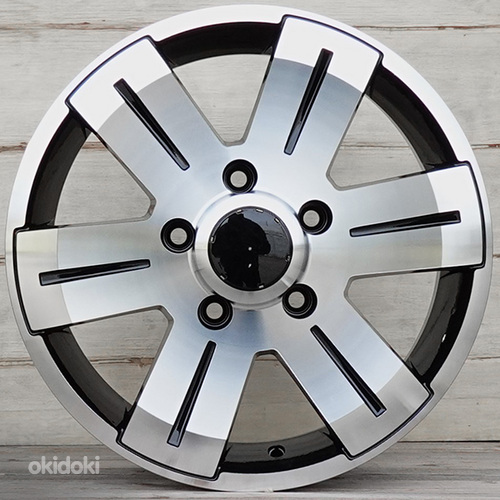 R16 AMZ 6070 Black polish 16x7 5x130