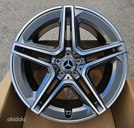 R22 5x112 MB GL GLE R GLS R ML AMZ 3067F Gray polished 22x11.5 ja 22X9.5