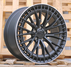 R22x10.5  5X112  ET  45  66.6  B1877  Black Polished (MB)  For MER  (Z1)  (Rear+Front) (1 foto / 1)