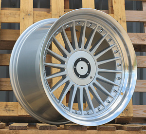 R18x10  5X120  ET  20  74.1  B1803  Silver+Polished Lip (SP)  For BMW  (Z1)  (ALPINA Style Rear+Front) (1 foto / 1)