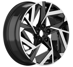R18x7  5X114.3  ET  35  66.1  Y1379  (IN3640F)  Black Polished (MB)  For RENAU (1 foto / 1)