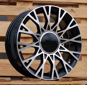 R16x6.5  4X98  ET  35  58.1  Y1283  Black Polished (MB)  For FIAT  (P2)  (NEW Model 500) (1 foto / 1)