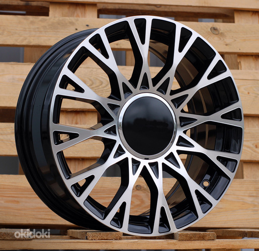 R16x6.5  4X98  ET  35  58.1  Y1283  Black Polished (MB)  For FIAT  (P2)  (NEW Model 500)
