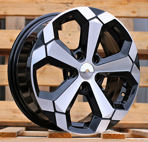 R16x6.5  5X114.3  ET  45  66.1  Y1274  (BKY1274)  Black Polished (MB)  For DACIA (1 foto / 1)