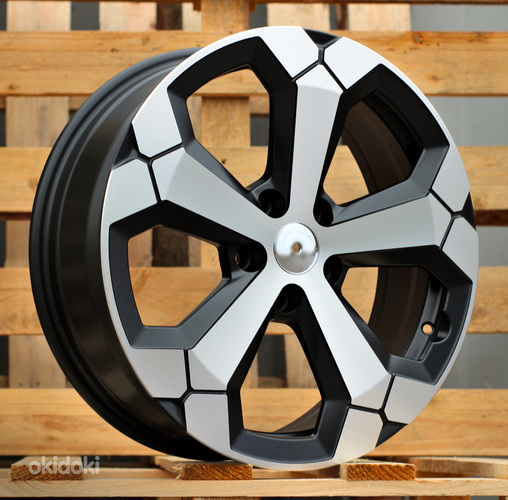 R17x6.5  5X114.3  ET  45  66.1  Y1274  (BKY1274)  Black Polished Half Matt (MBHM)  For DACIA