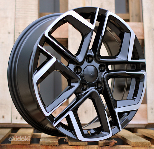 R20x8.5  5X112  ET  38  57.1  Y1243  (H3486F)  Black Polished Half Matt (MBHM)  For VW  (A)  (HYBRID FORGED New Tiguan)