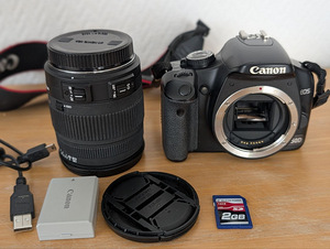 Canon EOS 450D, Sigma 18-125mm, аккумулятор, зарядное устрой (5 фото из 5)