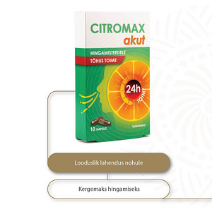 Citromax Akut N10 pikatoimelised kapslid (2 foto / 4)