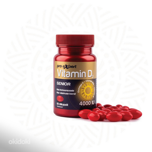 Vitamin D3 Pro Expert 4000IU SENIOR N60 õlikapslid