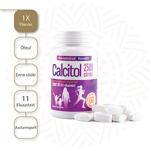 CALCITOL CITRATE 2500 N60 närimistablett (4 foto / 4)
