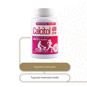 CALCITOL CITRATE 4000 N60 tabletid (2 foto / 4)