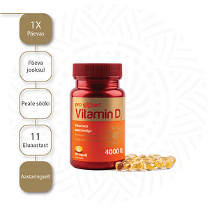 Vitamin D3 Pro Expert 4000IU N90 õlikapslid (4 foto / 4)