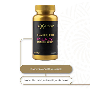 LUXADOR Vitamin D3 4000 MiLADY N90 õlikapslid (2 foto / 4)