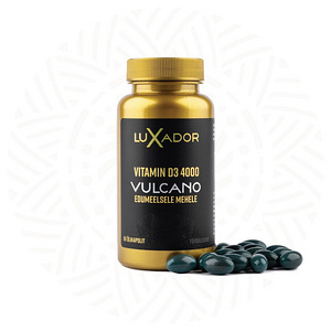 LUXADOR Vitamin D3 4000 VULCANO N60 õlikapslid (1 foto / 4)