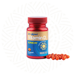 Vitamin D3 1800 PRO EXPERT JUNIOR N60 õlikapslid (1 foto / 4)