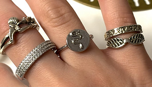 Large rings Set + FREE 2 rings (3 foto / 4)