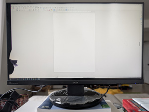 Монитор Acer k272hul, 2К, IPS матрица - на детали / ремонт (1 фото из 4)