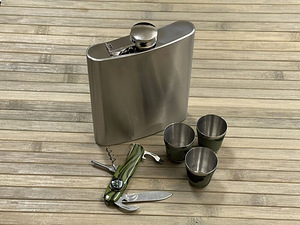 Roostevabast terasest pläsku 540ml.+3 pitsi+taskunuga (2 foto / 3)