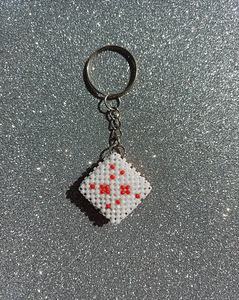 Käsitöö. Squishy võtmehoidja, mahukas tort mängust Minecraft (1 foto / 1)