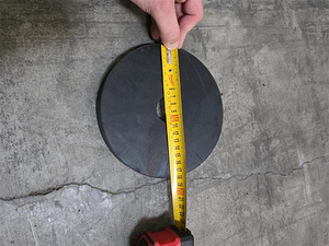 Neopreenist kummi kettad Ø 180 × 20 mm, 65 Shore A (3 foto / 3)