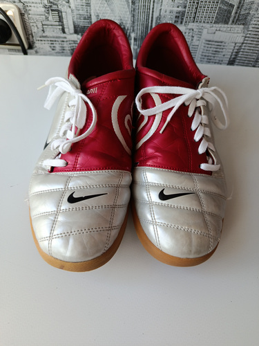 OG Nike Total 90 III IC 2004 "Metallic Silver/Varsity Red" —