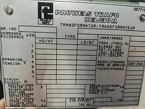 Pauwels Trafo 100 kVA Power Transformer – (3 foto / 3)