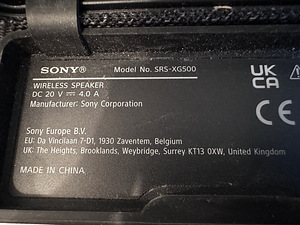 Sony SRS-XG500 (5 foto / 5)