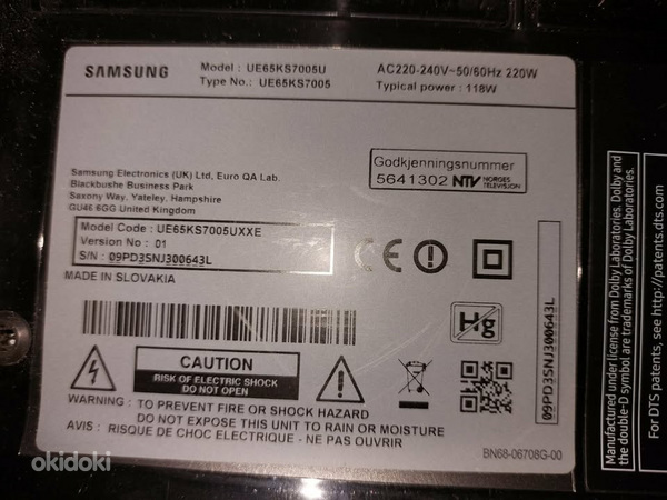 Televiisor Samsung UE65KS7005UXXE 65"