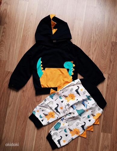 UUS! komplekt dinosaurustega pusa ja püksid 12-18k 74-80-86