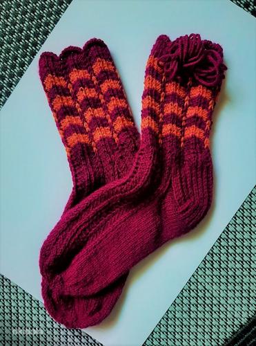 Кружевные носки ручной работы №36-37-38 (фото #3)