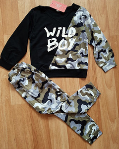 UUS kompl camo dressipüksid ja pusa 4-5a. 104/110 (1 foto / 1)