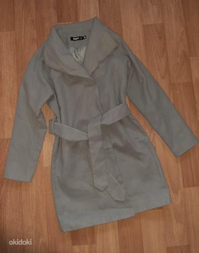 Серое пальто missguided EUR 32 XS/S также подходит для S/M (фото #3)