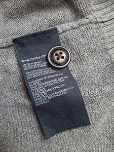 Tommy Hilfiger tumehall kampsun M wool/cotton 21% villa (2 foto / 2)