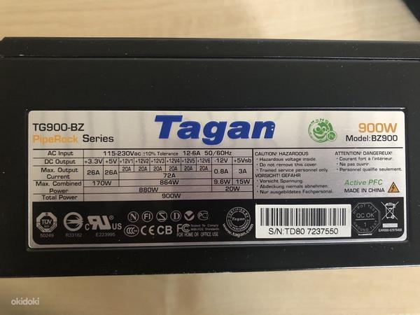 Tagan TG900-BZ (BZ900) 900W / Toiteplokk / Toiteallikas (foto #2)