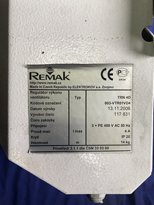 REMAK TRN 4D Ventilatsiooni kiiruse kontroller (2 foto / 2)