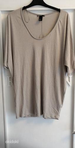 Удобная мягкая серая футболка, размер L / XL (фото #1)