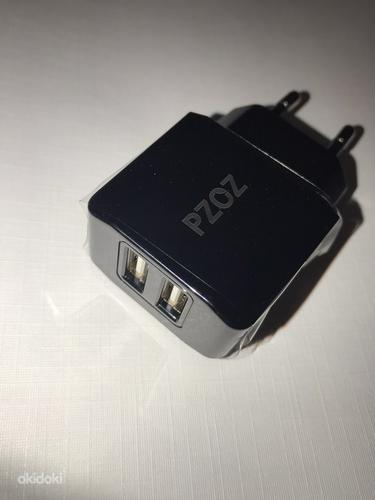PZOZ kvaliteetne adapter laadija kahe USB pesaga (foto #4)
