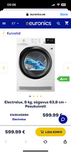 Electrolux Perfectcare 800 kuivati (1 foto / 4)