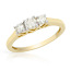 Золотое кольцо, украшенное бриллиантами 0,51 карата (фото #1)