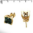 Kullast kõrvarõngad kaunistatud 1,1 ct teemantidega. Uus (foto #2)