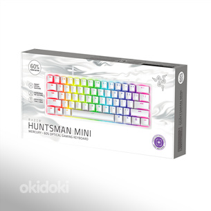 Razer Huntsman Mini Mercury Ed. Red Switch, SWE, valge - Meh