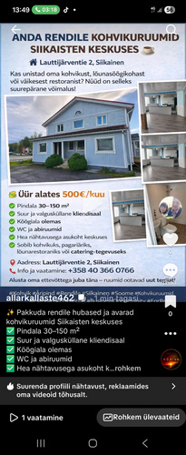 Anda rendile soomes kohvik