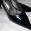 Uued Itaalia Naiste mustad tikk-kontsaga kingad, patent 38 (foto #2)