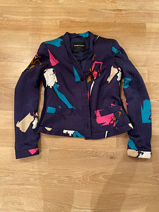 Emporio Armani värvikirev Mulberry siidist jakk.