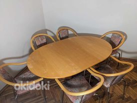Обеденный стол и 6 стульев (фото #2)