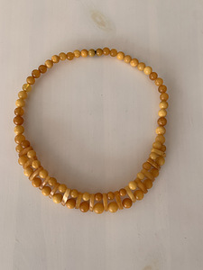 Янтарное жемчужное ожерелье