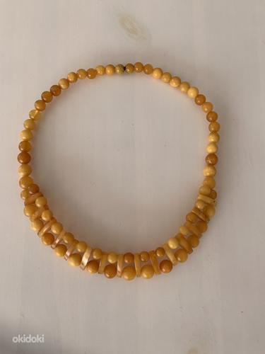 Янтарное жемчужное ожерелье (фото #1)