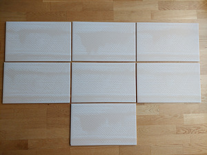 Keraamilised seinaplaadid, valged, läikivad 25 x 40 (3 foto / 6)