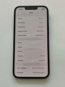 iPhone 14 Midnight 128GB (3 foto / 9)