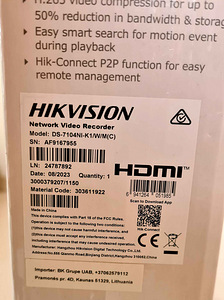 HIKVISION КОМПЛЕКТ КЛАПАНОВ (2 фото из 3)
